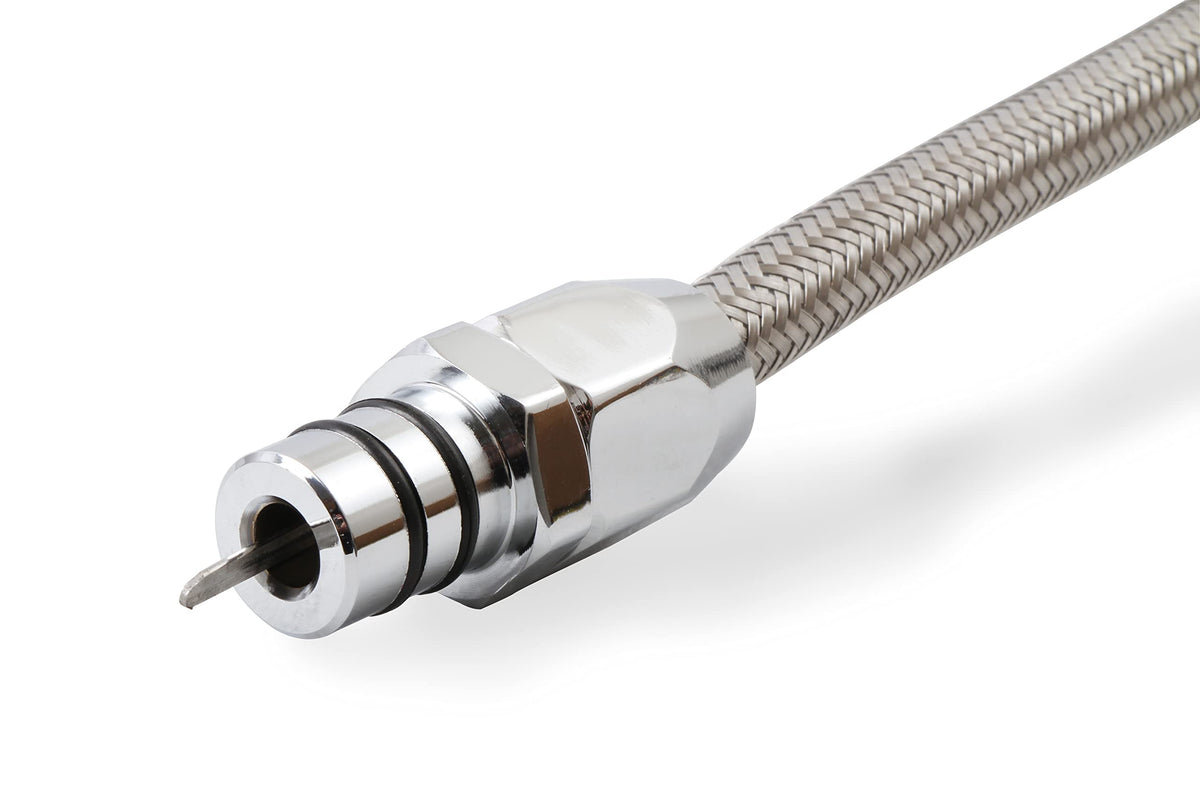 MR GASKET 9704G Mr. Gasket 9704G Automatic Transmission Dipstick & Tube - Braided Stainless Steel