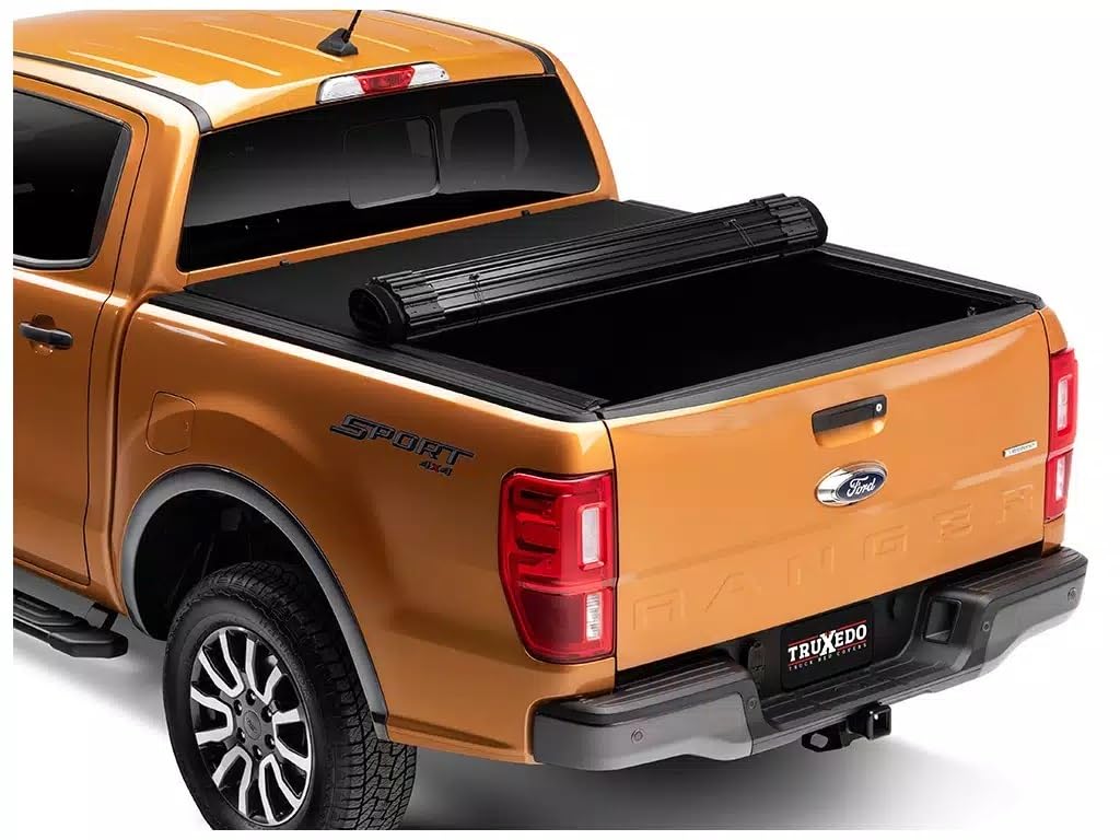 TRUXEDO 1531716 Truxedo Tonneau Cover, Sentry CT, Roll-Up, Hook and Loop Attachment, Woven Fabric, Black, 5 ft Bed