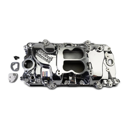 EDELBROCK 2161-CP Edelbrock - INTAKE MANIFOLD, BB CHEVY 396-454 OVAL PORT, PERFORMER, CHROME PLASMA COATED (2161-CP)