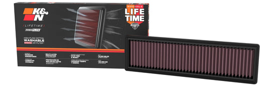 K&N FILTER 33-5151 K&N High-Flow Original Lifetime Engine Air Filter: Increase Power: Premium, Washable: Compatible with 2023-2026 FORD/LINCOLLN: (See Product Descriptions for Select Models), 33-5151