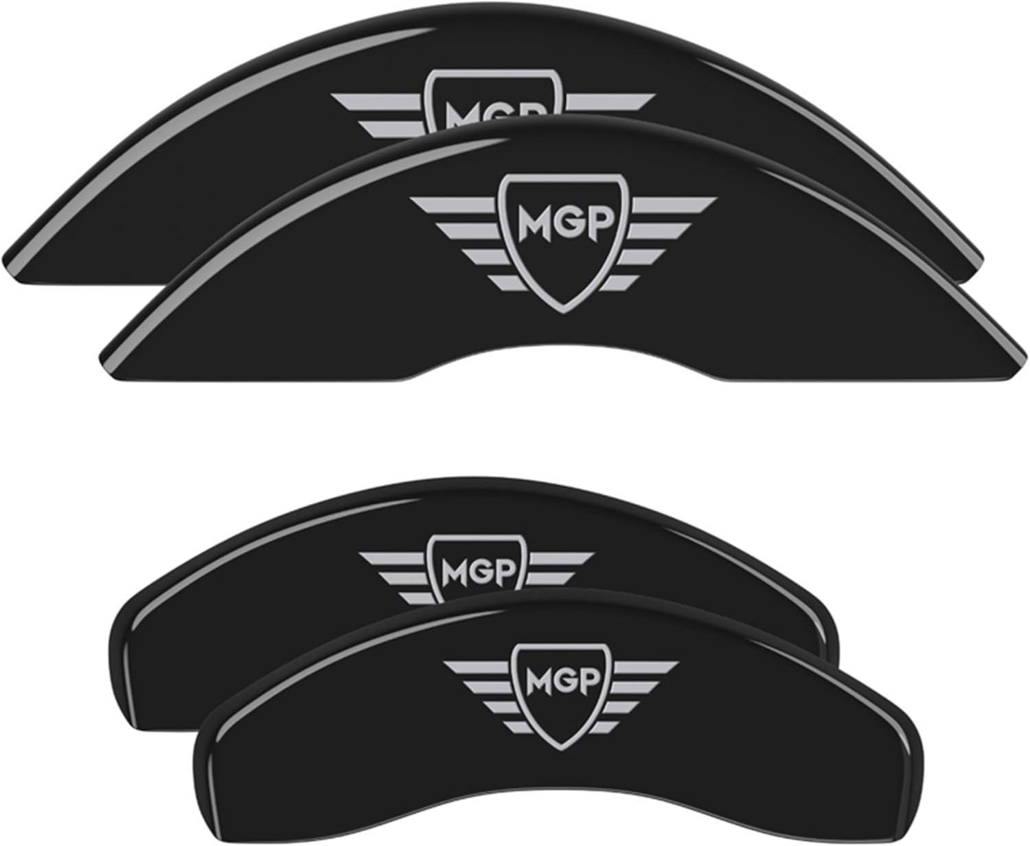 MGP Brake Caliper Covers Compatible with 2020+ Gladiator (Black - MGP)
