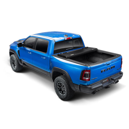 TRAILFX TFX8012 TrailFX TFX8012 HF3 Hard Tri-Fold Truck Bed Tonneau Cover Fits 2002-2025 Dodge Ram 2500 6.5 Foot Bed No RamBox Gloss Black Aluminum Low Profile Lockable 3-Panel Folding Design