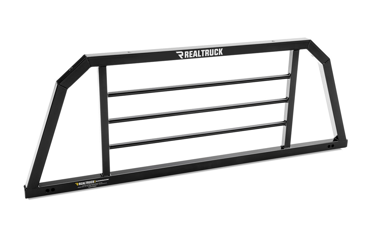 BACKRACK SRX800 RealTruck BACKRACK SRX Rack Non-Lighted Frame | Black, No Drill | SRX800 | Fits 2020-2025 Chevrolet/GMC Silverado/Sierra 2500/3500 HD; 2004-2025 Nissan Titan; 2000-2007 Toyota Tundra & Others