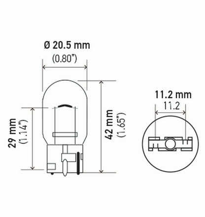 Hella 7440TB BULB 7440 12V 21W W3X16D T6.5 (2