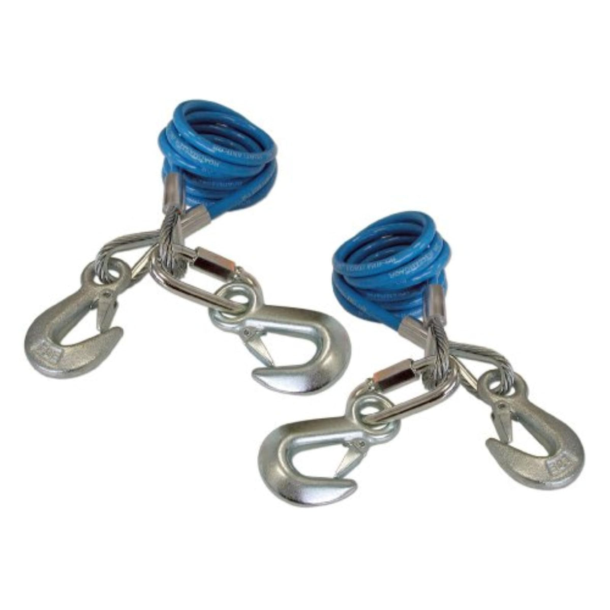 ROADMASTER 643-2 Roadmaster 643-2 Pair of Coiled Safety Double Hook Cables Compatible with Tow Bars & Towed Vehicles | 68" Long | 6,000 lb Capacity Per Pair | Provides Secure Safety Connection During Towing