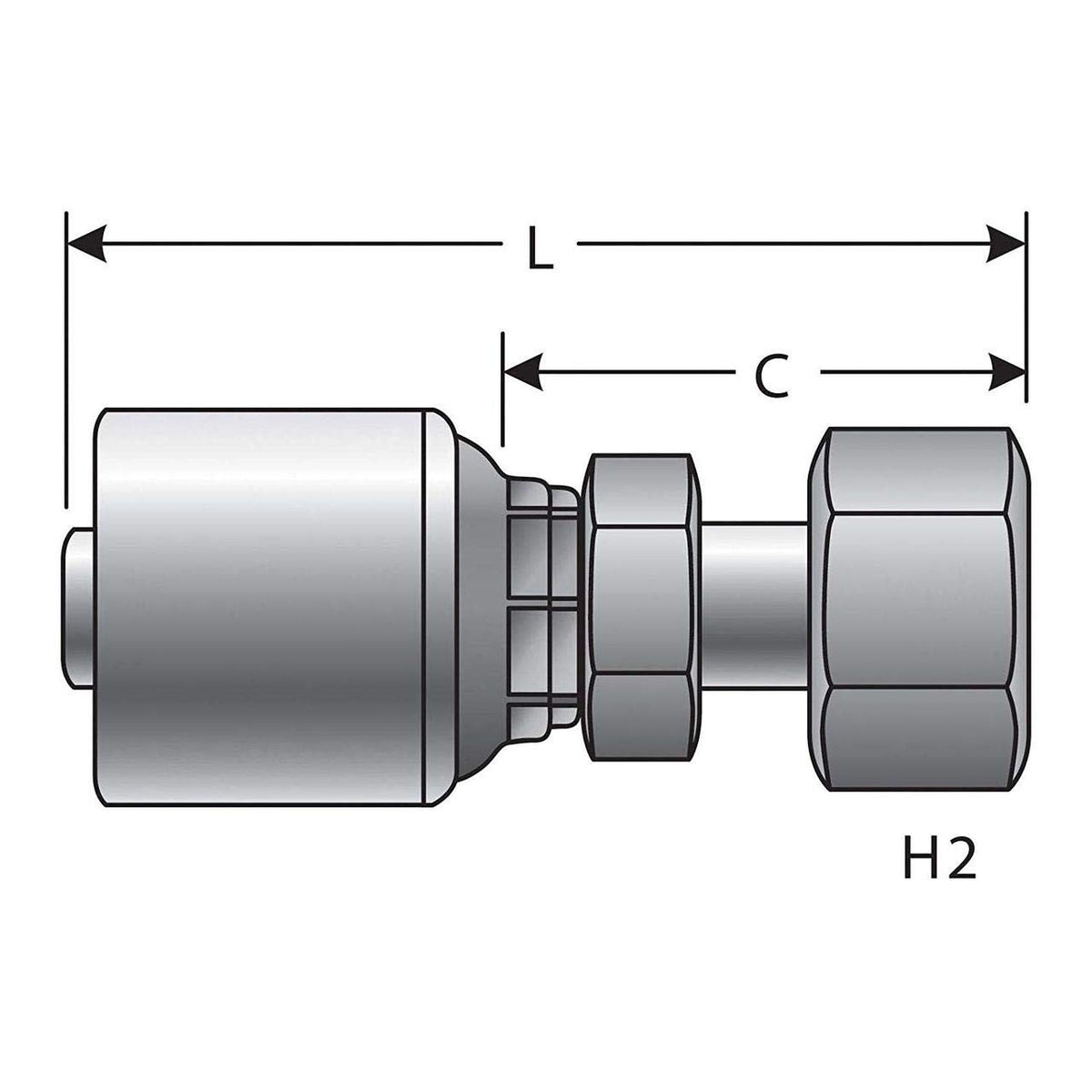 Gates G25720-0812 HYDRAULIC COUPLING-MEGACRIMP