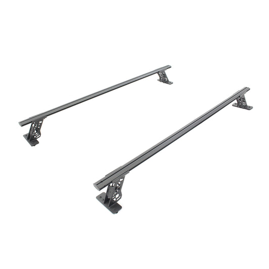GO RHINO 5935015T Go Rhino Cross Bars - Bed Rail Kit for Full/Mid Sized Trucks w/Tonneau Cover T-Tracks | Mild Steel, Textured Black | 5935015T | Fits Full & Mid Sized Trucks w/Tonneau Cover T-Tracks