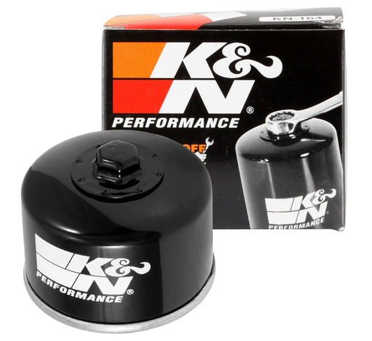 K&N FILTER KN-164 K&N Motorcycle Oil Filter: High Performance, Wrench Off Nut, KN-164