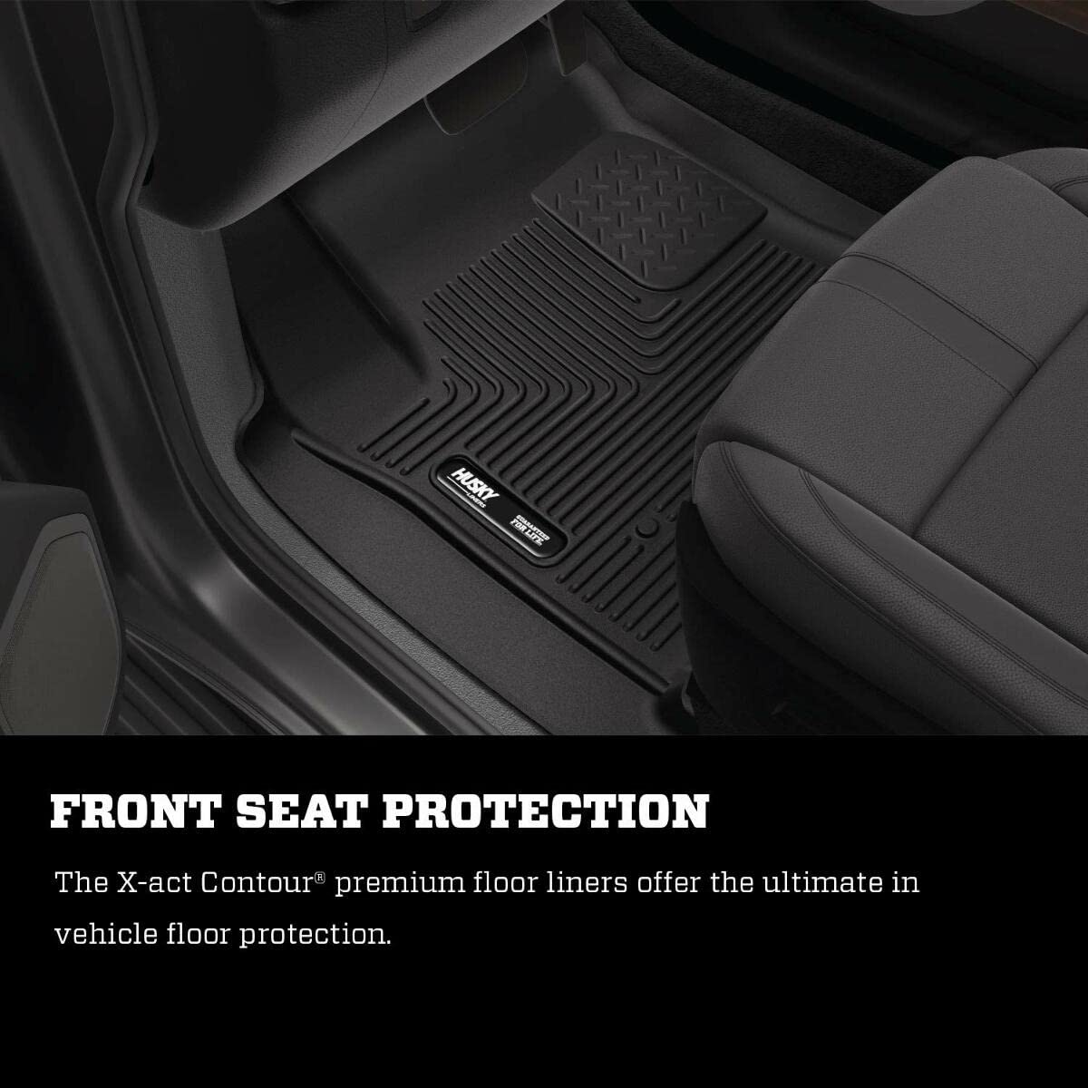 Husky Liners 52341 Husky Liners X-act Contour Floor Mats – Fits 2016 - 2018 Hyundai Tucson – Front Row, 2-pc Black - 52341