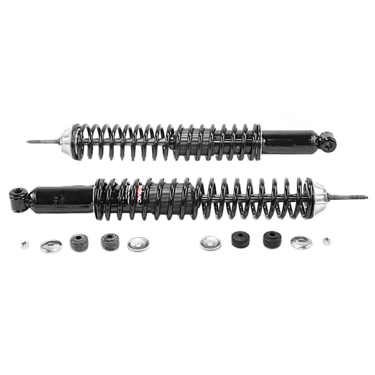 MONROE 58625 Monroe Load Adjusting 58625 Suspension Shock Absorber and Coil Spring Assembly Pack of 2 for Ford E-250