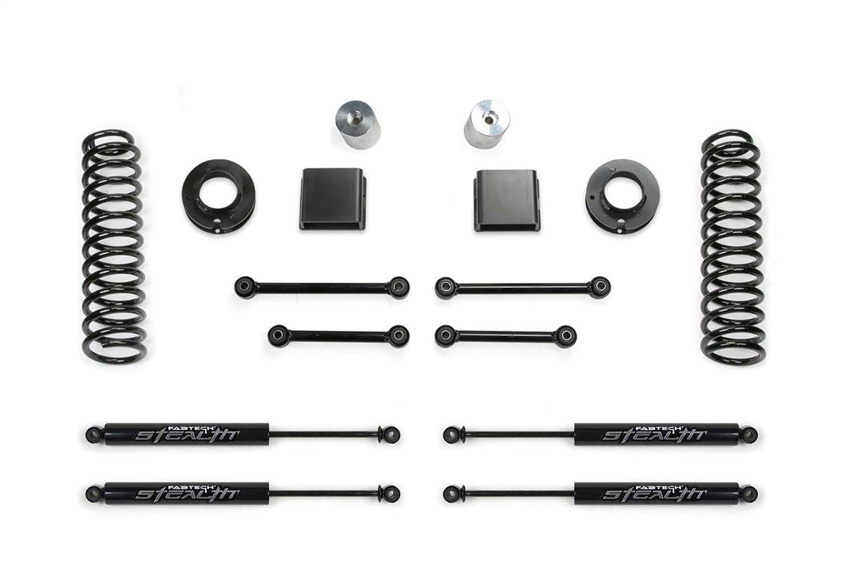 FABTECH K4160M Fabtech K4160M Sport Lift System w/Shock 3 in. Lift w/Stealth Extension Sport Lift System w/Shock