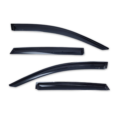 TRAILFX 4930H TrailFX Acrylic Rainguards Fits 2019-2024 Ford Edge Low Profile Tape-On Smoke Window Vents Outside Channel Mount Set of 4 Rain Guards TrailFx 4930H