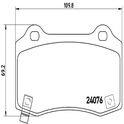 BREMBO P11024 Brembo P11024 Low-Met Alloy Steel Rear Disc Brake Pad Set CADILLAC/CHEVROLET/CHRYSLER/DODGE/FPV/JEEP OE# 89047744
