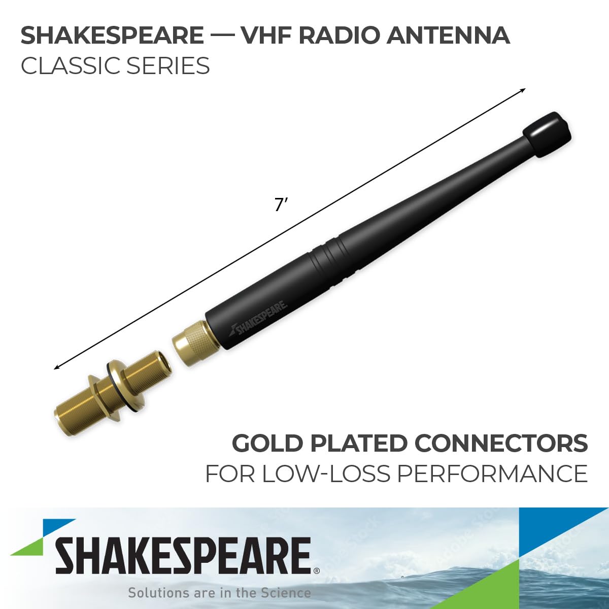SHAKESPEARE 5912 Shakespeare 5912 7' VHF QUICK CONNECT FLEX ANTENNA