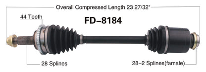 Trakmotive FD-8184 CV AXLE SHAFT