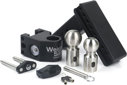WEIGH SAFE SWS6-2.5 Weigh Safe Trailer Hitch Ball Mount, 6" Drop, 2.5" Receiver, Weight Scale
