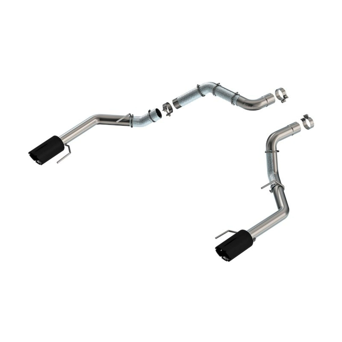 BORLA 60727BRCB Borla 21-25 F-150 Ford Raptor 3in Tail Pipe Kit 5in Tip - Brawler Ceramic Black