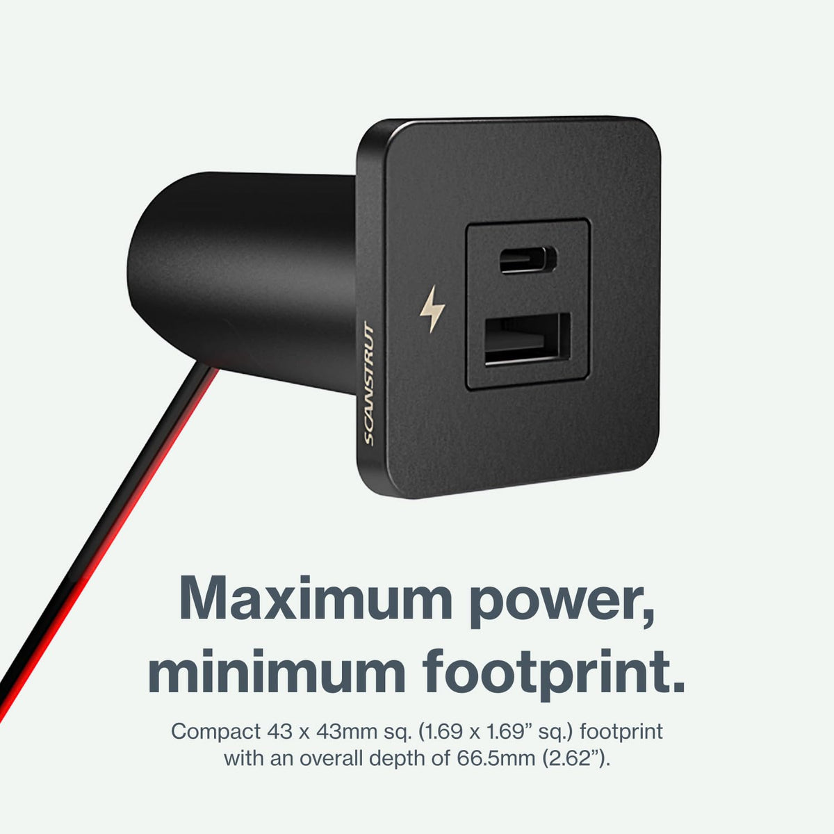 SCANSTRUT SC-TILE-10 Scanstrut SC-TILE-10 TILE - USB-A / USB-C INTERIORS CHAR