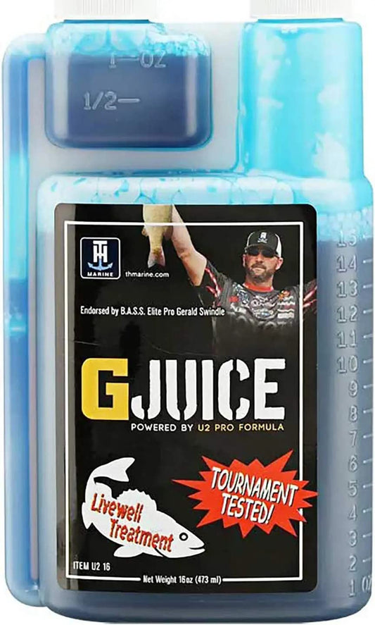 T-H MARINE U216-FW T-H Marine G-Juice Liquid Livewell Treatment - Freshwater Fish Water Conditioner, 16 oz. - Safe Ammonia Remover & Electrolyte Enhancer for Fish Health, Easy Application & Stress Reduction