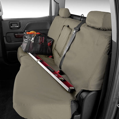 COVERCRAFT SS8521PCCT Covercraft SS8521PCCT - SeatSaver Polycotton 2nd Row Misty Gray Custom Seat Covers