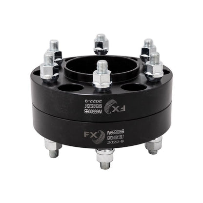 TRAILFX W655006HC Trailfx Wheel Spacer W655006HC, 6 x 5.50 Inch Bolt Pattern, 1.25 Inch Thickness, Wheel Stud Mount, 93.1 Millimeter Hub Size, Black, Aluminum, Set of 2, Hub Centric; Fits 2021-2025 Ford Bronco
