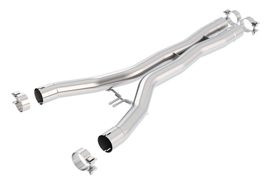 BORLA 60548 BORLA 60548 Performance Exhaust Merge X-Pipe 2014-2019 Chevrolet Corvette Stingray (C7) V8 & Corvette Grand Sport (C7) V8 & Corvette Z06 (C7) V8 2.75" Diameter Pipes T-304 Stainless Steel