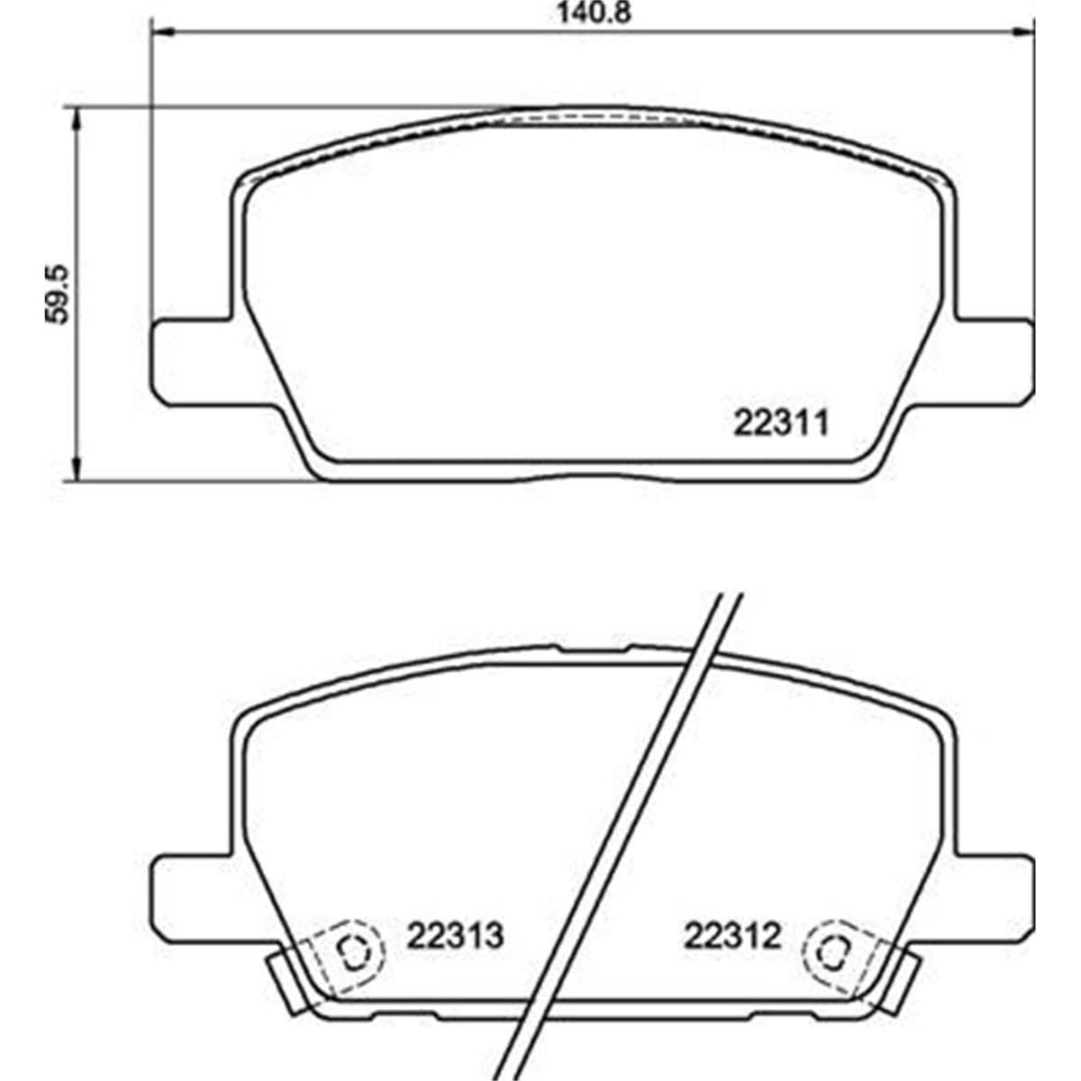 BREMBO P07012 Brembo P07012 BRAKE PAD