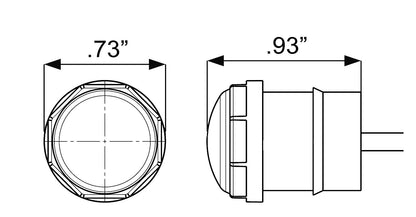 OPTRONICS MCL110RKBP Optronics MCL110RKBP LED NONDIRCTNLGLO;UNILT;GRMT;RED;PO