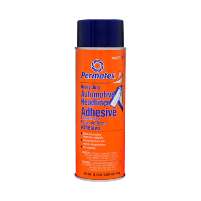 PERMATEX 27828 Permatex 27828 Body Shop Heavy Duty Headliner and Carpet Adhesive, 16.75 oz Aerosol Can