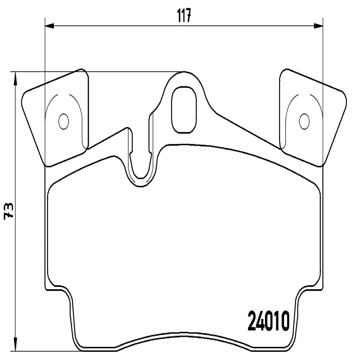BREMBO P85088 Brembo P85088 Low-Met Rear Disc Brake Pad Set AUDI/PORSCHE OE# 95535293950