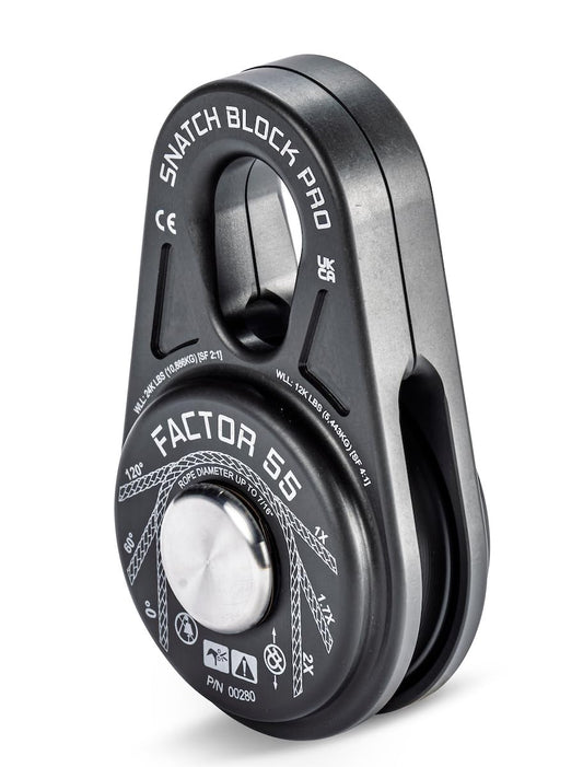 FACTOR 55 00280-06 Factor 55 00280-06 Snatch Block Pro Compact and Lightweight Snatch Blocks. Ideal for Ultimate Performance Without compromising on Heavy Bulky Equipment