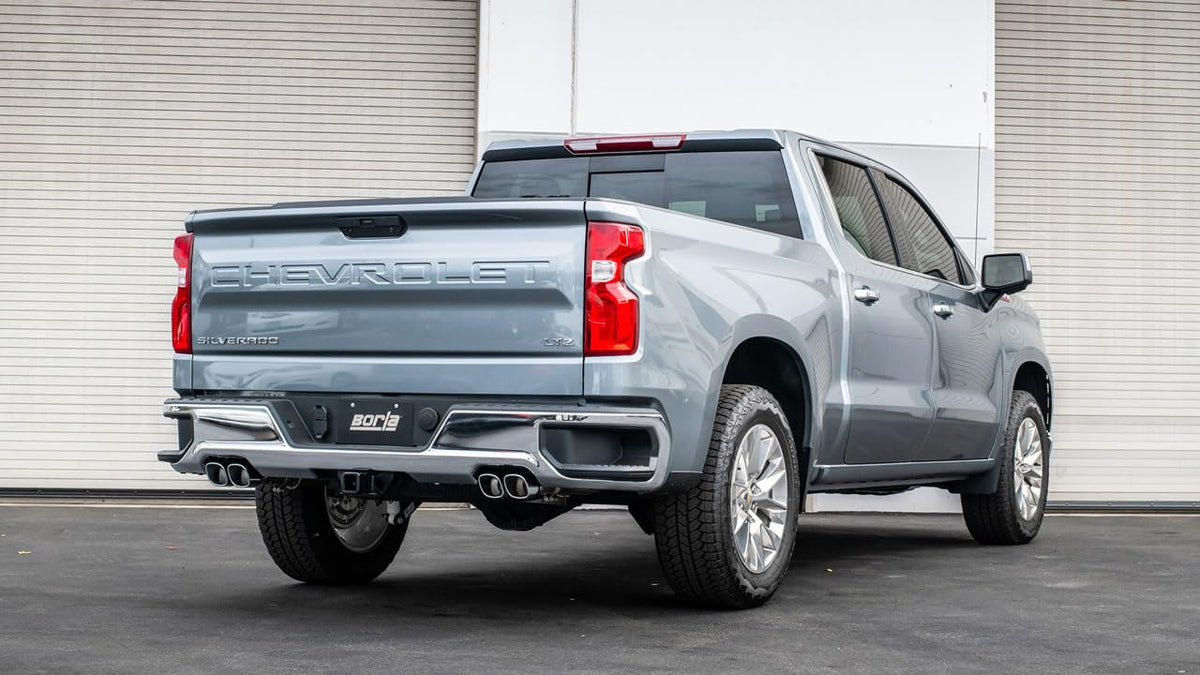 BORLA 140998 ATAK Catback Exhaust for 2024 Chevy Silverado 1500 6.2L V8 with Simulator - Chrome by Borla