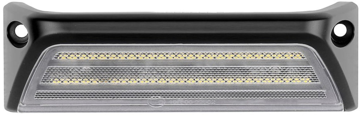 TRAILFX 6SCN45D1 Trailfx 6SCN45D1 Rectangle LED Lights 6x2 Inch Flood Camp Site Light 52W 2300 Raw Lumens 45 Degree Spread Beam Black Aluminum IP67 and IP69K Battery Powered Surface Mount