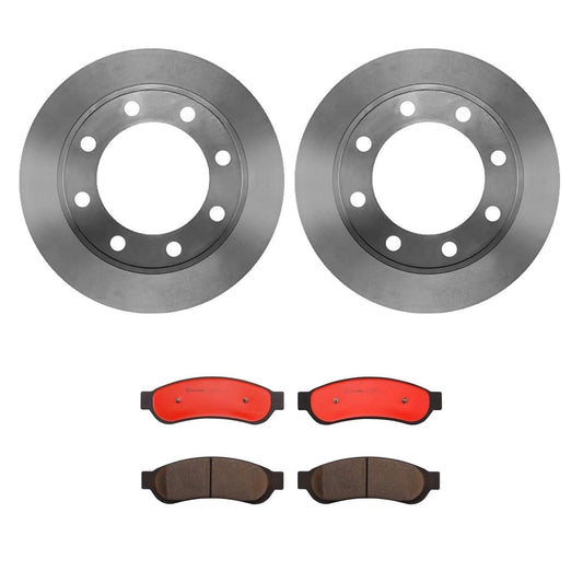 BREMBO KT00834 Brembo KT Series Premium Brake Kit (KT00834) for Ford F-250 Super Duty 2008-2012, F-350 Super Duty 2008-2012 | High-Performance Brake Pads & Rotors | Direct OE Replacement