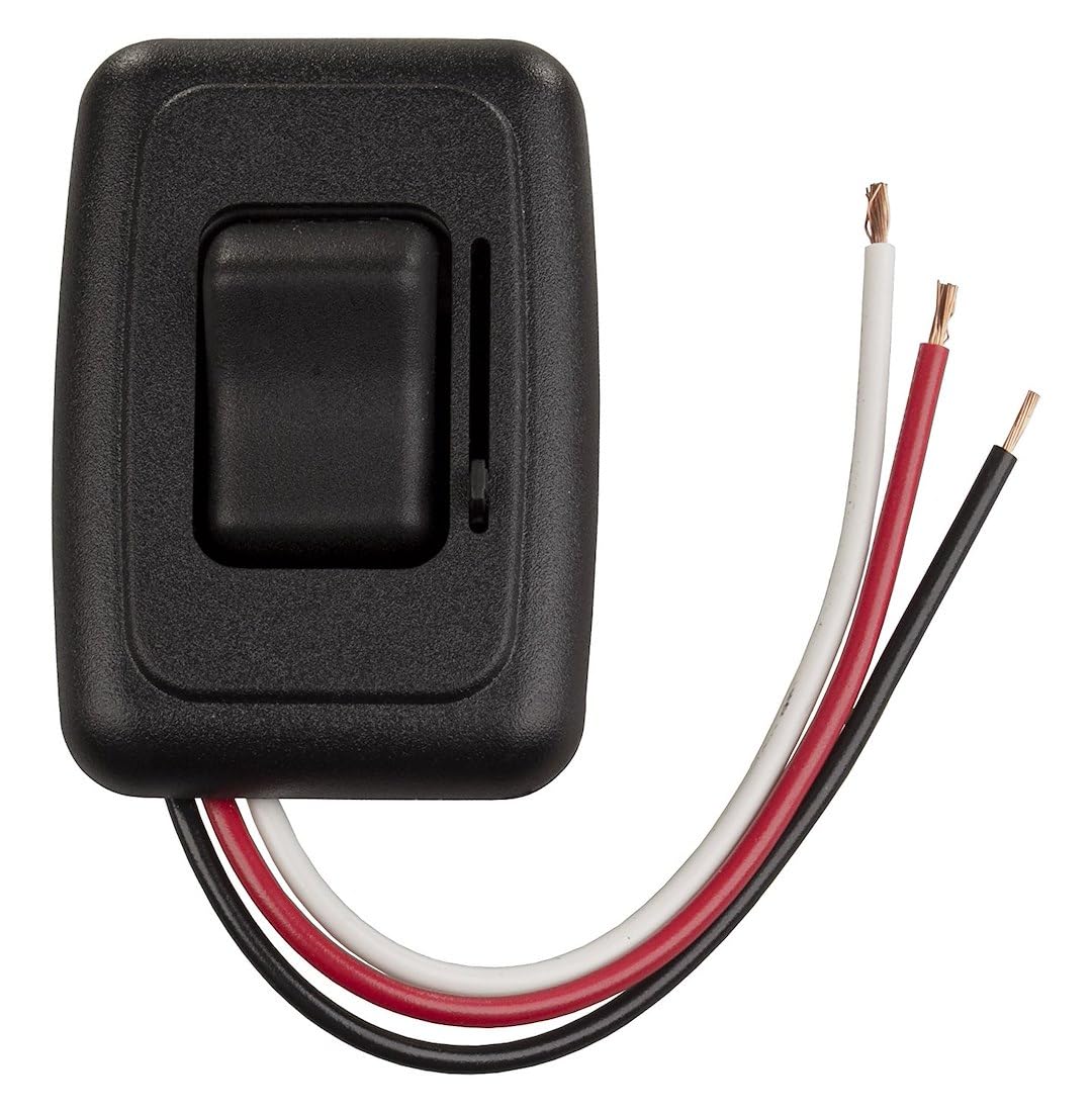 JR PRODUCTS 05-12315 JR Products 05-12315 LED Side Slide Dimmer Switch (Black),1 Pack