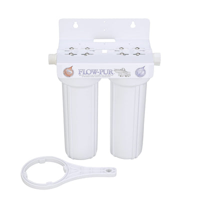FLOW/PURWATT POE12DSA1KDF FLOW/PURWATT Watts 520022 RV/Boat Duo Exterior Water Filter with Garden Hose Fittings