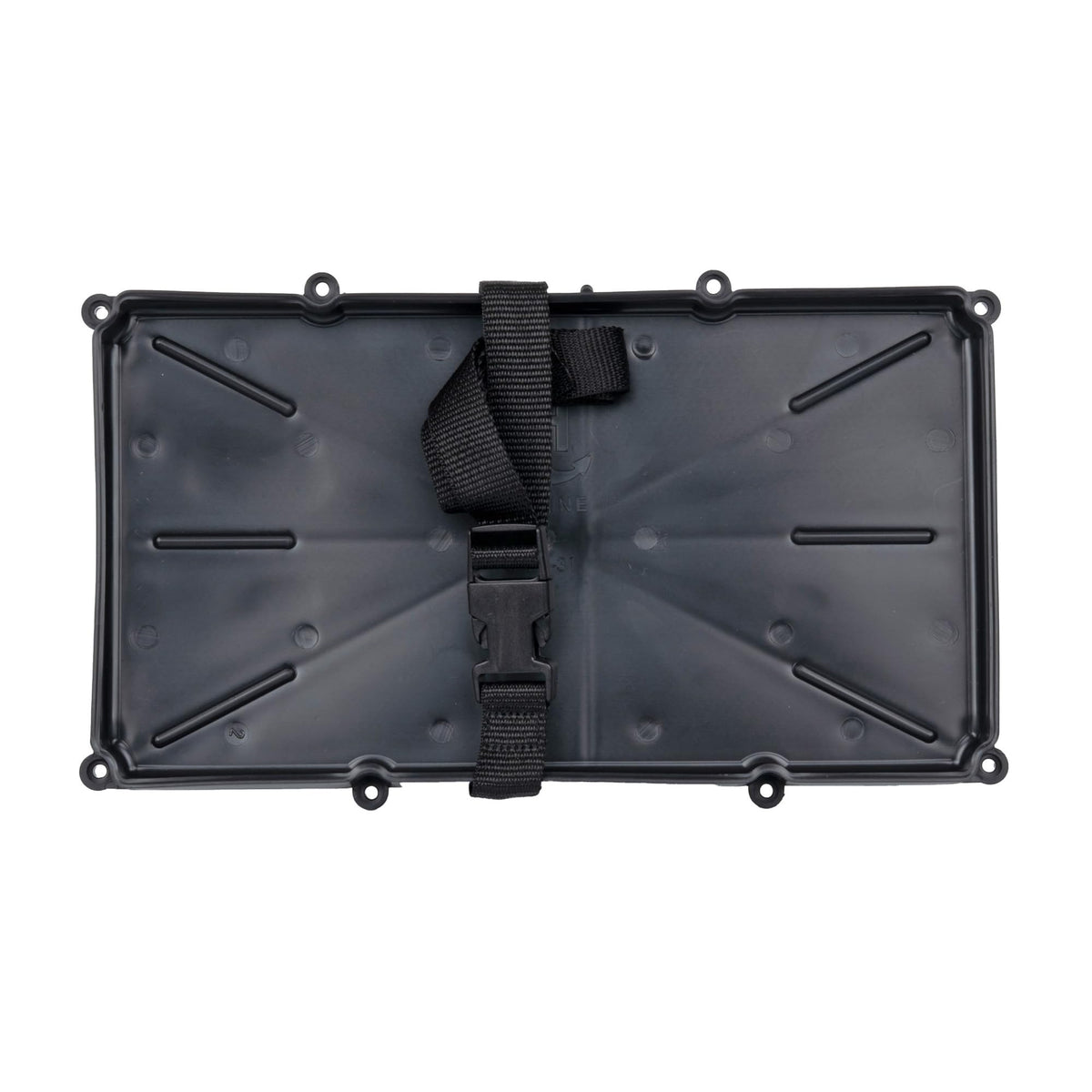T-H MARINE NBH-31P-DP T-H Marine Narrow Battery Tray Holder - Space Saving Battery Storage Solution for Group 29 & 31 - NMMA Certified with Poly Strap & Quick Release Buckle - Ideal for Boats & RVs