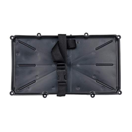 T-H MARINE LRS-2-DP T-H Marine Narrow Battery Tray Holder - Space Saving Battery Storage Solution for Group 29 & 31 - NMMA Certified with Poly Strap & Quick Release Buckle - Ideal for Boats & RVs