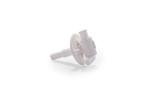 CAMCO 22223 Camco RV Water Tank Drain Valve | Features a Durable Plastic Construction, Comes with a Flange, and is Used with 3/4-Inch or 1/2-Inch Vinyl Tubing (22223)