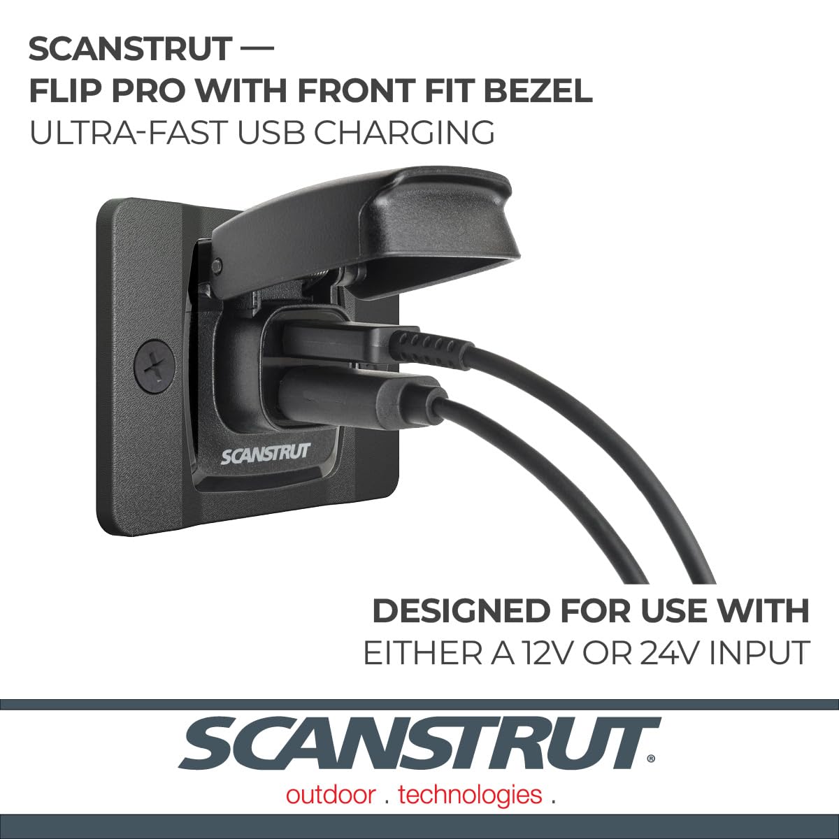 SCANSTRUT SC-USB-F2 Scanstrut SC-USB-F2 FLIP PRO FAST CHARGE DUAL USB SOCKE