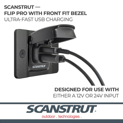 SCANSTRUT SC-USB-F2 Scanstrut SC-USB-F2 FLIP PRO FAST CHARGE DUAL USB SOCKE
