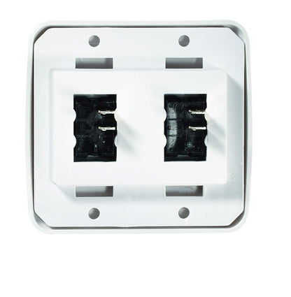 RV DESIGNER S533 RV Designer S533 - White Double Contoured Wall Switch, On/Off - SPST