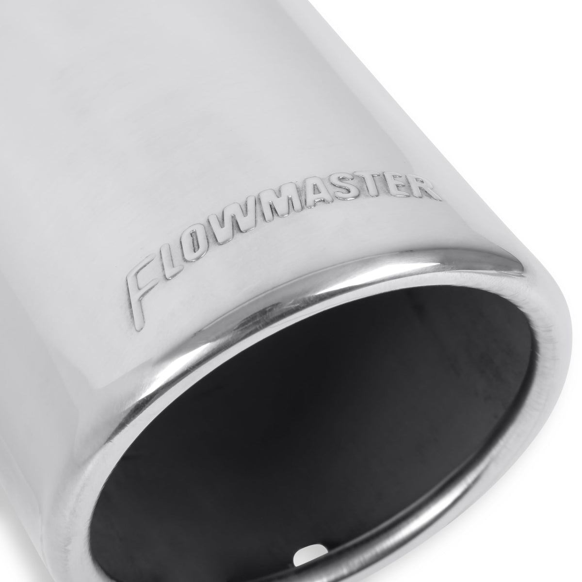 FLOWMASTER 15363 Flowmaster 15363 Exhaust Tip - 3.50 in. Rolled Angle Polished SS fits 3.00 in. Tubing - Clamp On