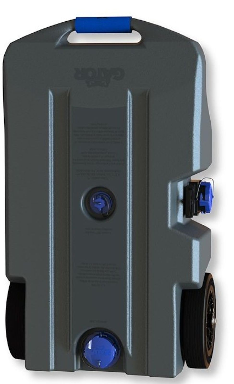 DURAFLEX 21903G Duraflex Portable Waste Holding Tank 21903G, 29 Gallon, 2 Wheel Design, Gray, Blow-Molded Polyethylene