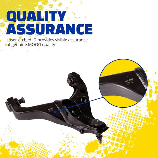 MOOG RK622128 MOOG RK622128 Front Upper Suspension Control Arm and Ball Joint Assembly for Chevrolet Silverado 2500 HD