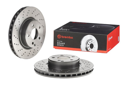 BREMBO 09948121C02 Brembo 09.9481.21 UV Coated vented drilled Front Brake Rotor MERCEDES-BENZ OE# A2304210412