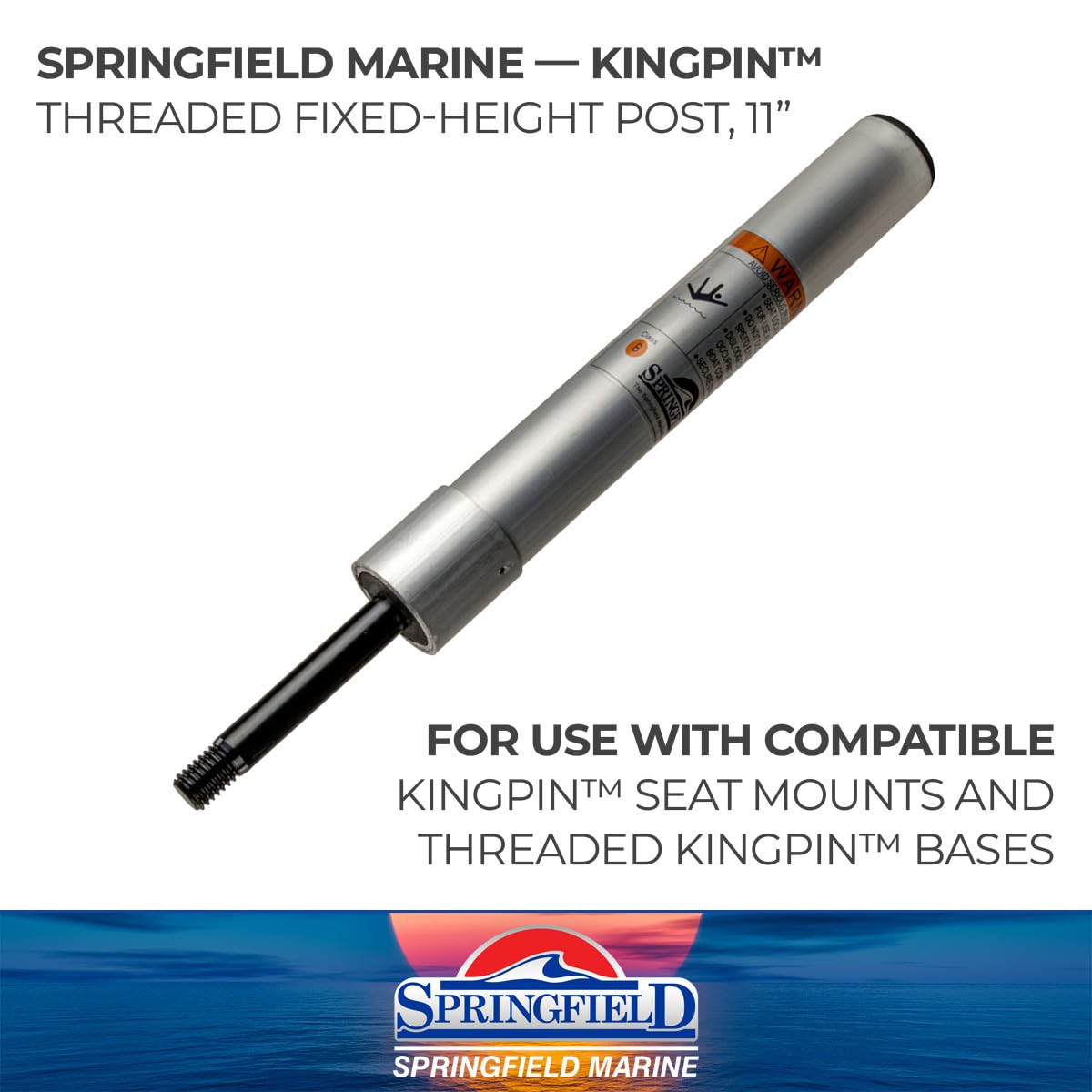 SPRINGFIELD 1630411-A Springfield 1630411-A KINGPIN THREADED 11' POST ANOD