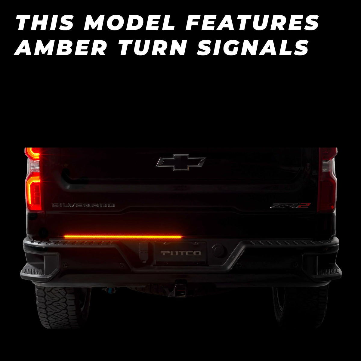 Putco 9201960-32 Putco 60" Blade LED Tailgate Light Bar Red/Amber/White LEDs & Plug-N-Play Quick Connect Harness - Fits Ford F250 / F350 / F450 2023-2027 w/Halogen Tail Lights