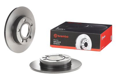 BREMBO 08913611C02 Brembo 08.9136.11 UV Coated solid Rear Brake Rotor AUDI/AUDI (FAW)/SEAT OE# 8E0615601P
