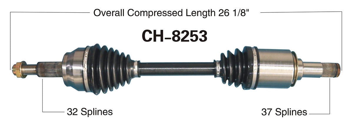TRAKMOTIVE CH-8253 Trakmotive CH-8253 NEW CV AXLE